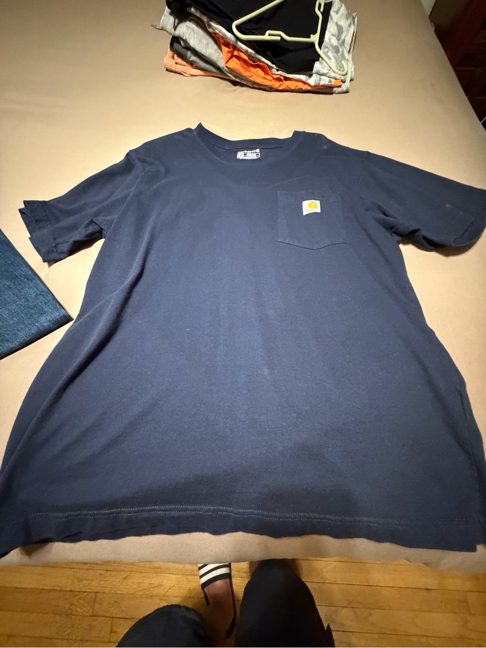 Carhartt Men’s Navy Pocket T-Shirt